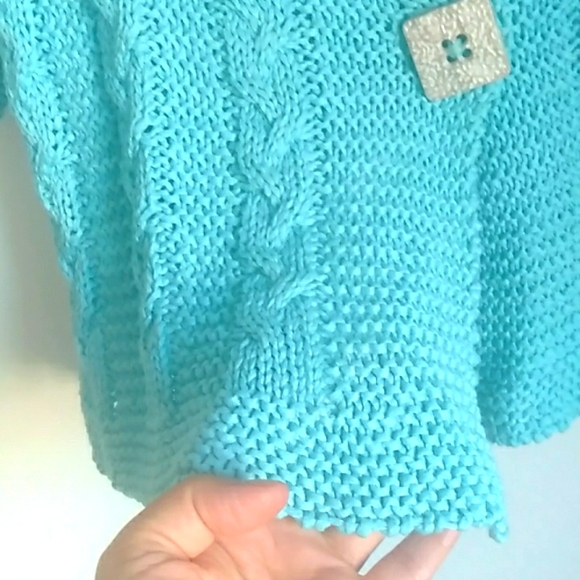 Netted Vintage  Sweater blue short length - Picture 4 of 6